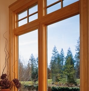wood window interior